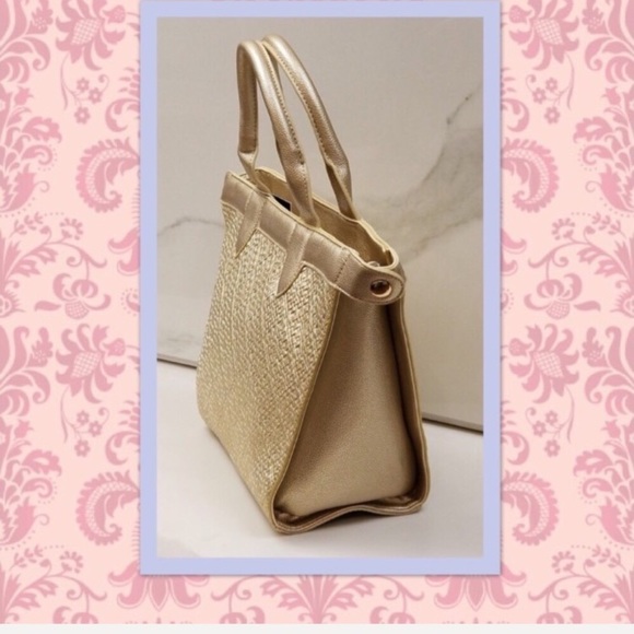 LAST DROP PRICE!! PINK HALEY GOLD TOTE HANDBAG - Picture 3 of 3
